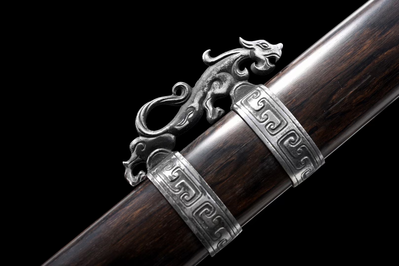 缳首秦剑 - 聚锋堂美术刀剑-名刀复刻,日本武士刀,太刀,唐刀,汉剑,雁